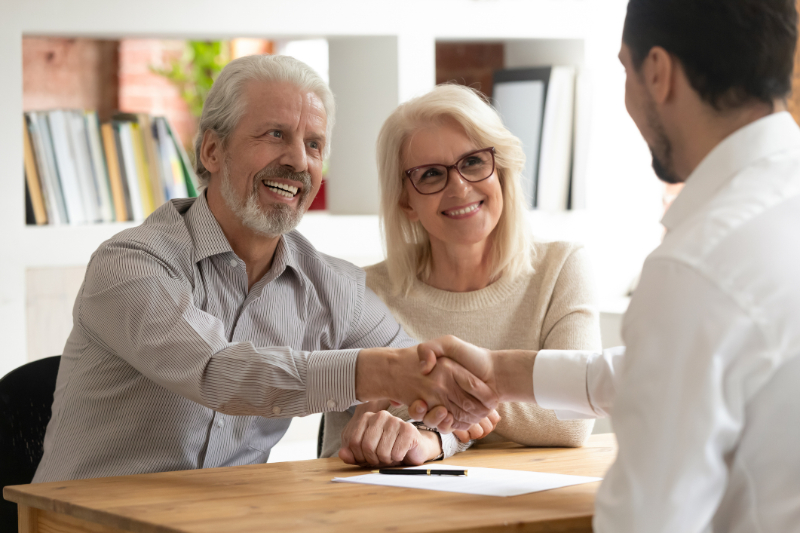 senior buying new home